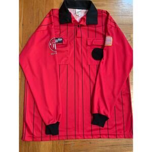 Official Sports US Soccer Referee - New Style - Red long sleeve (size L)